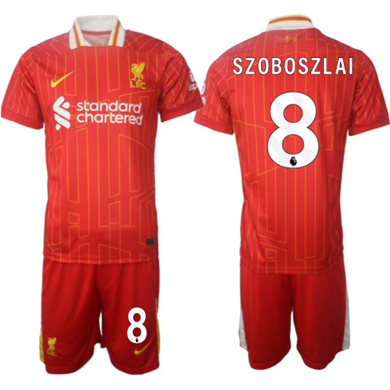 Men 2024-2025 Club Liverpool home red #8 Soccer Jerseys->indianapolis colts->NFL Jersey